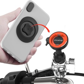 sincetop Universal 1” Ball Motorcycle Phone Mount,Quick Release Motor Bike Smartphone Holder 【Double Socket Arm not Included】【Series C - 1st Gen】