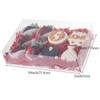 RomanticBaking 50PCS 10x7x2 inches Clear Cookie Boxes Strawberry Boxes Bakery