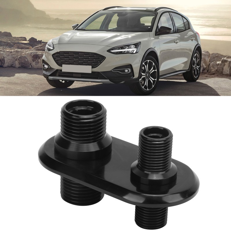 Car 2‑Port Air Conditioner Bulkhead Connector Universal Modification Replacement for