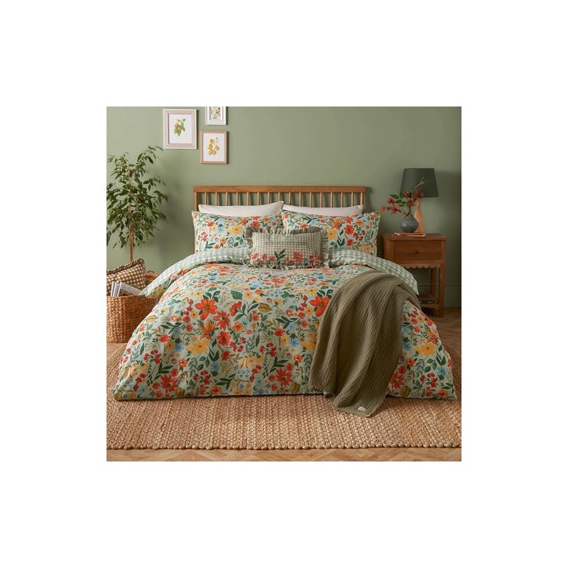 Furn. Meadow Haze Duvet Cover Set – Wildflower Countryside Reversible
