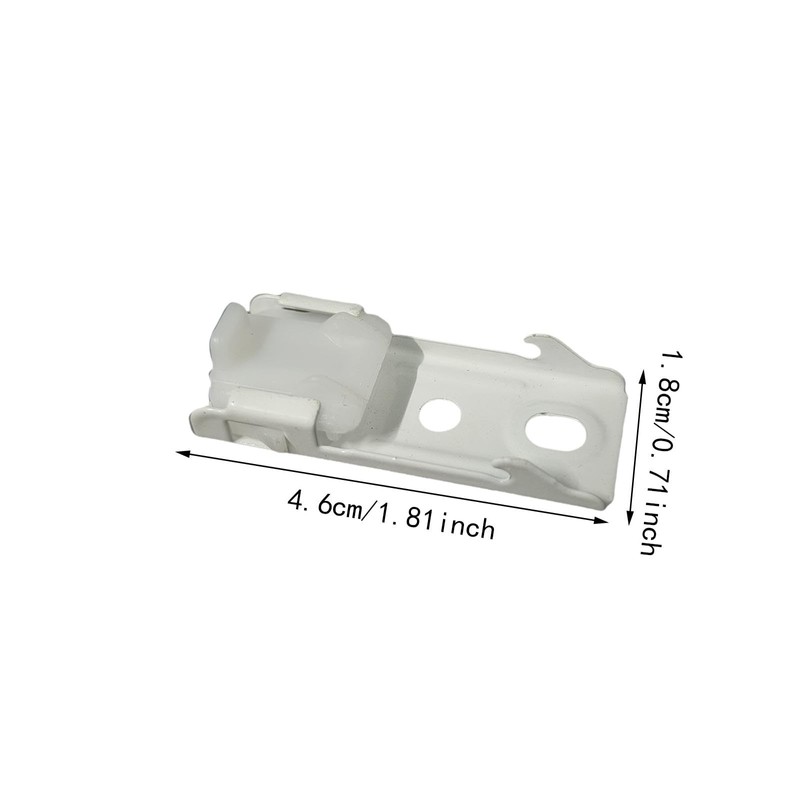 Fonowx 50Pcs Ceiling Mount Brackets Straight or Curved Curtain Curtain