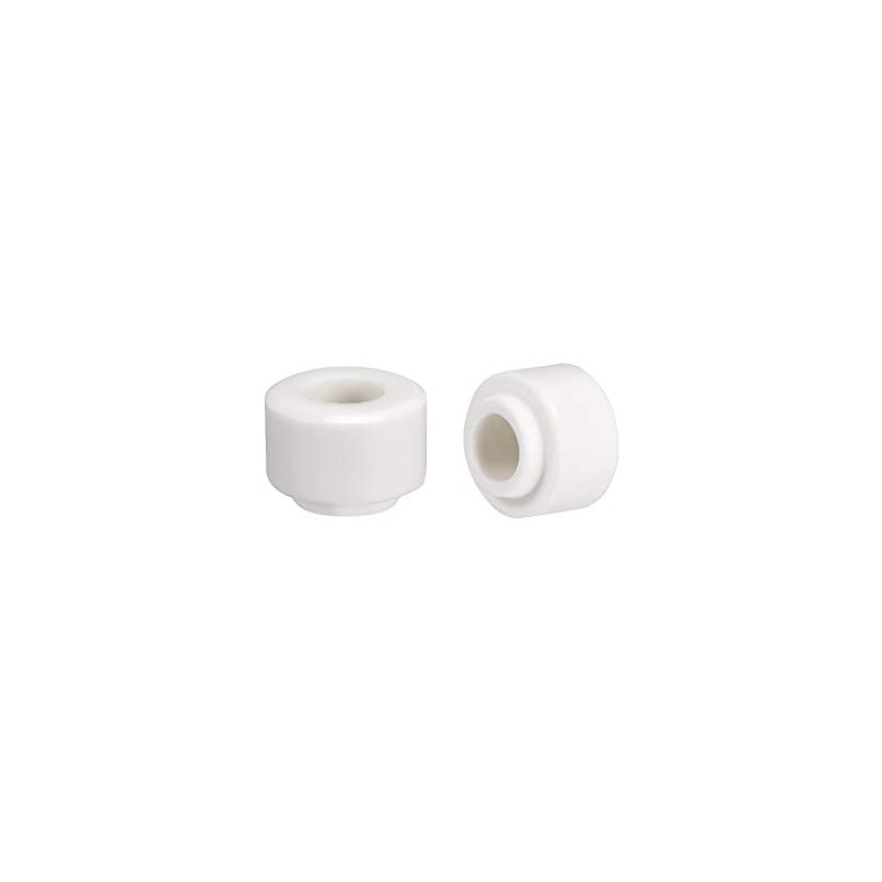 sourcing map 10pcs Ceramic Insulator Bead 6mm X 14mm Round