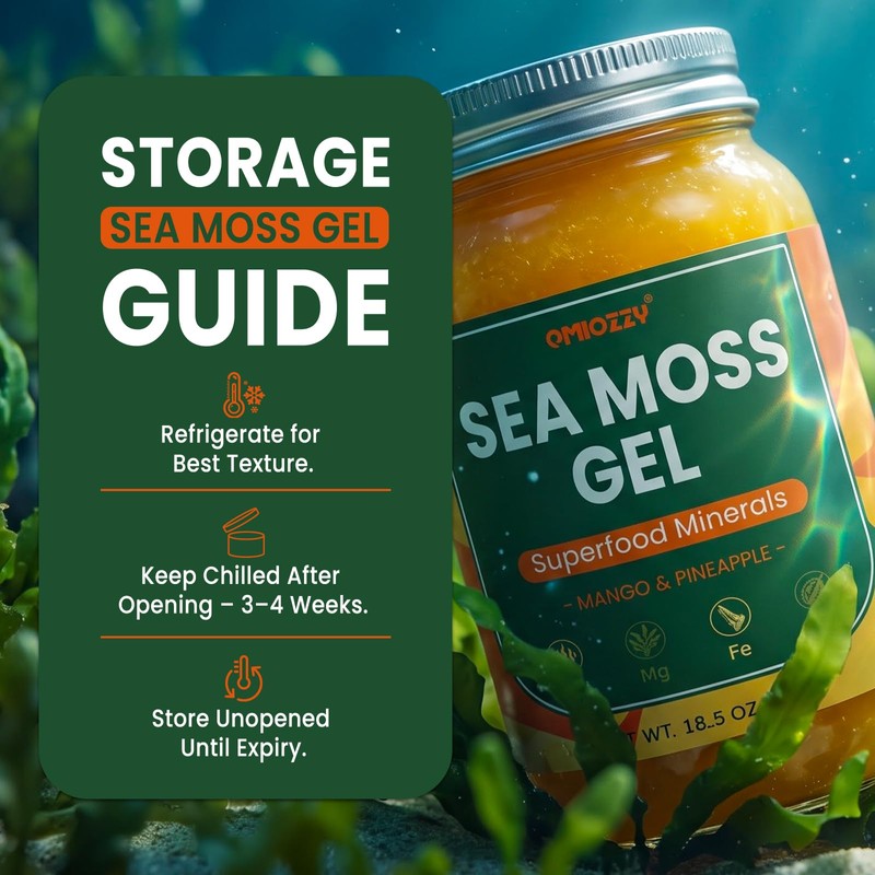 Sea Moss Gel, Mango Pineapple 18.5 oz, Superfood - 92