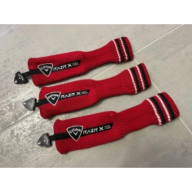 Callaway SET OF 3 CALLAWAY RAZR X HL HYBRID HEADCOVER HEAD COVER w/#disc 3 4 5 7 9 - NEW