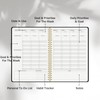 Weekly Appointment Planner with Hourly Schedule,Priorities & Habit Tracker Organizer,7.5"×10"