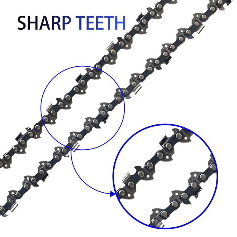 Opuladuo 2PC 16" Chainsaw Chain for BAUER 20112E-B, 16 Inch