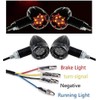 NEYORIKA LED Turn Signal Bullet-shaped Light for Motorcycles, 12 V,