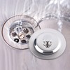 Bath Plug Closure, 42-44 mm Sink Plug, Stainless Steel Plug