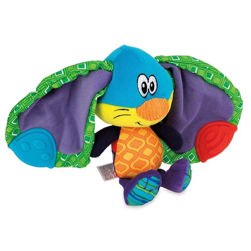 Nuby Teether Tugz Plush Silicone Teething Toy - Baby Teething