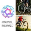 Mountain Bike TitaniumPlated Cooling Disc Brake Rotor 6 Nails Cycling