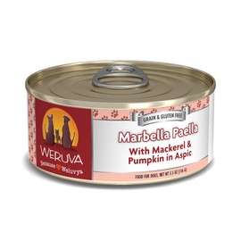 Weruva Classic Dog Food, Marbella Paella with Mackerel & Pumpkin in Aspic, 5.5Oz Can (Pack of 24)