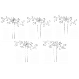Bridal Hair Pins - Pearls and Rhinestones - Hair Accessories - Bride - Hair Clips - Hair Accessories - Hair - Wedding - Bridesmaid - Pack of 5 - Gift Idea
