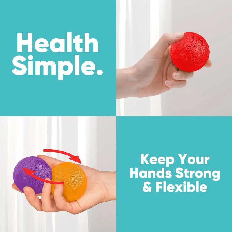 Hikeep Stress Balls for Adults (6 Pack), Squeeze Balls for