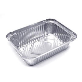 (480 Pack) Premium 1-LB Takeout Pans with Lids - 5.6" x 4.6" x 1.9" l Extra Heavy-Duty l Disposable Aluminum Foil for Catering Party Meal Prep Freezer Drip Pans BBQ Potluck