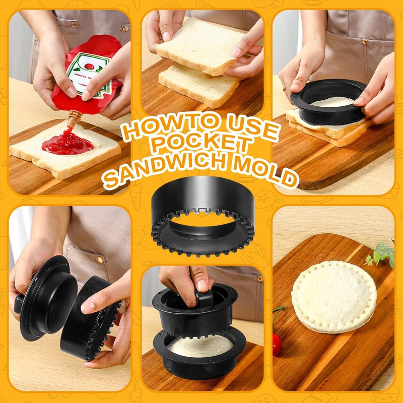 Fsawdnn Hamburger Patty Maker, 4-in-1 Burger Press Patty Maker Slider,