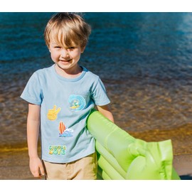 HEYTRCO 10PCS Summer Beach Surfing Iron on Patches, Cute Ocean Vacation Camper Van Surfboard Embroidered Badges for Clothes, Applique for Shirts, Hats, Jeans, Jackets, Bags, Dress