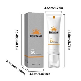 Sunscreen Cream, 1 Box SPF 50 Sunscreen, Long Lasting Sunscreen, Portable Sunscreen for Travel, Outdoor Sports, Beach, Hiking, Camping