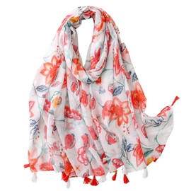 FAIRYGATE Scarf Women's Scarves Warm Spring with Tassels / Fringes XXL Scarves Stole, 72006