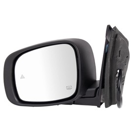 TRQ Left Mirror Power Folding with Memory with Blind Spot Indicator Drivers Side Compatible with 2013-2016 Chrysler Town & Country Dodge Grand Caravan CH1320481