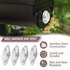 4 Pcs BBQ Smoker Air Vent Stainless Steel BBQ Grill