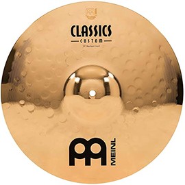 Meinl 15" Medium Crash Cymbal - Classics Custom Brilliant - Made in Germany, 2-YEAR WARRANTY (CC15MC-B)