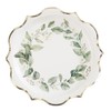 Luck and Luck 8 Green Botanical Leaf Paper Plates With