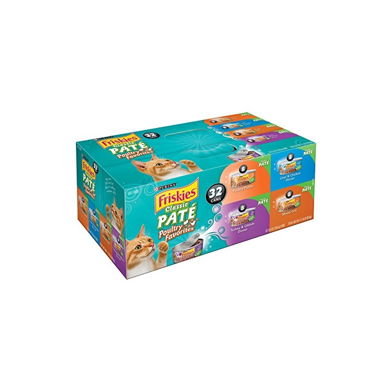 Purina Friskies. Classic Pate - Comida para Gatos, Paquete Variado,