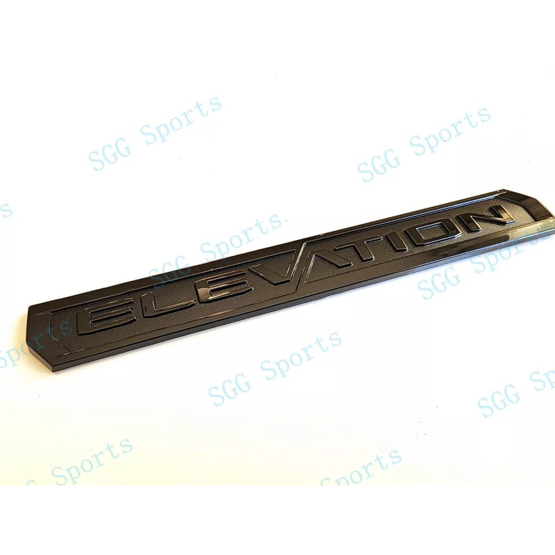 GMC 3PCS Gloss Black Door Rear Elevation Emblem Badges Fit