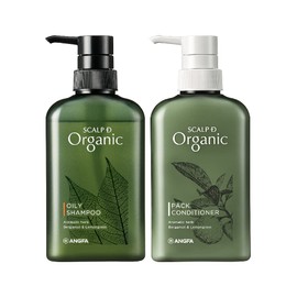 Scalp D Organic Shampoo, Men's Conditioner, Oily for Oily Skin, Set of 2