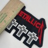 Metallica Metal Band Crosses Logo Patch: Quality Embroidery, Sew On,