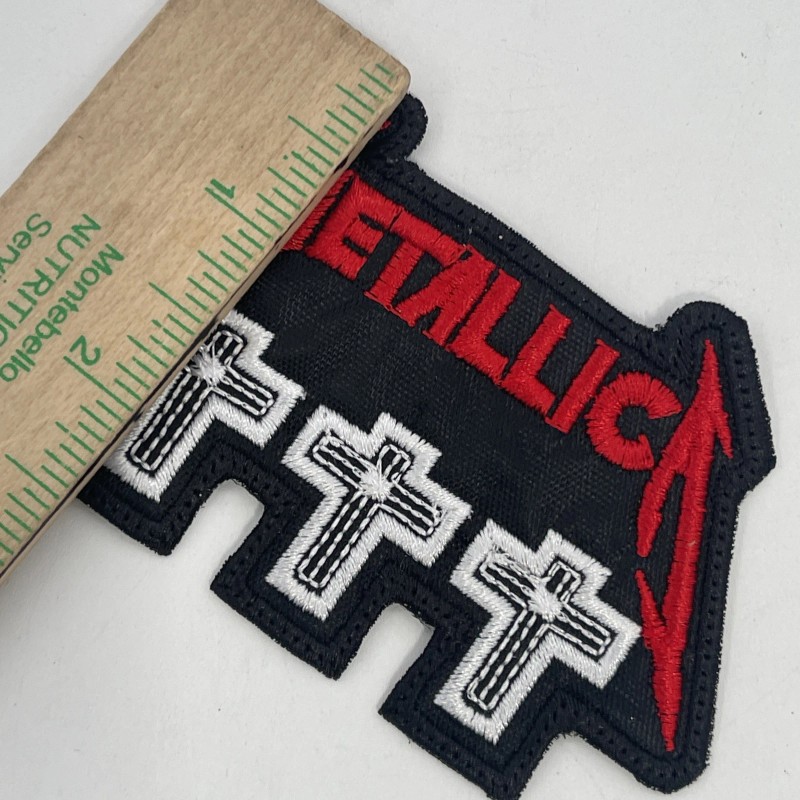 Metallica Metal Band Crosses Logo Patch: Quality Embroidery, Sew On,