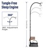 2-Tier CPAP Hose Holder for Bed,Desktop & Wall Stand for