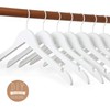 TOPIA HANGER Bride Hanger for Wedding Dress, Premium White Wooden