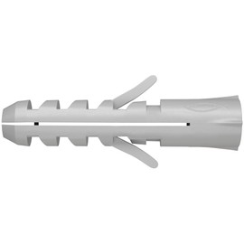 fischer Expansion Plug S12 1/2" x 2-3/8" (12x60mm) 25pcs Rimless Nylon Expands in Two Directions, for Concrete and Solid Masonry, Ideal for Wall Mounting, Shelving, and Electrical Installations