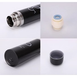 Thermos Vacuum Insulation Water Bottle, Stainless Steel Thermos Coffee Cups (Gold)