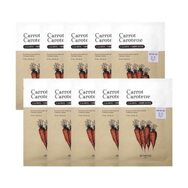 Skin Food 스킨푸드 캐롯 카로틴 마스크팩 10매 1개 S1 Skin Food Carrot Carotene Mask Pack 10 Sheets 1 Piece S1
