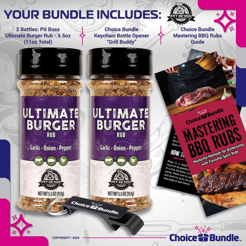 Pit Boss Ultimate Burger Premium BBQ Barbecue Mixed Seasoning Spice