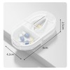 Wopanxye Travel Pill Organizer, Pill Splitter Box, 2-in-1 Small Portable