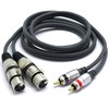 VITALCO 2x XLR Female to 2x RCA Stereo Cable 3