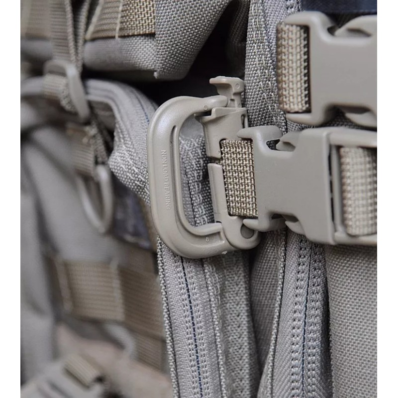 Estuchelandia 2 Pzas Mosquetón Molle Grillete Clip Edc Táctico Llavero