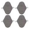 4PCS Washable Feminine Pads Gray Graphene Leakproof Breathable Reusable Sanitary