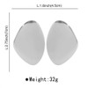 Chunky Gold Drop Statement Earrings for Women Fashion Large Irregular