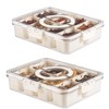 Bandesun Divided Serving Tray with Lid and Handle - Snackle