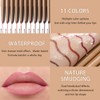 SUAKE Matt Nude Lipstick Lipliner Pack,Waterproof Crayon, Longwear Moisture Smooth