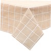 GRIRIW Plaid Tablecloth Peva Table Cover for Rectangle Tables Thick