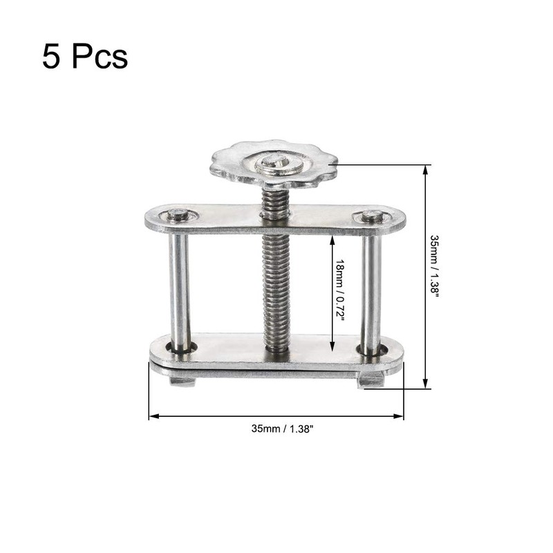 sourcing map Flow Control Tubing Clamps Adjustable Swivel Screw Compressor