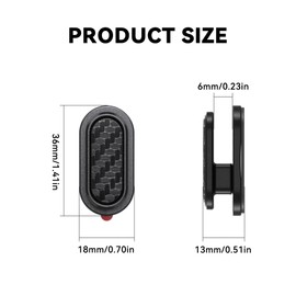 Tioollev 4 PCS Car Mini Hooks, Strong Self-Adhesive Backseat Hangers, Universal Hook Stickers for Key Charging Cable Earphone Car Interior Accessories (Carbon Fiber)