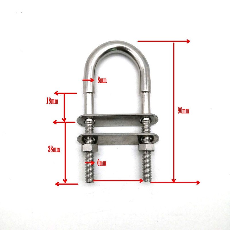 Marine 316 Stainless Steel Boat Stern Bow Eye Tie Down