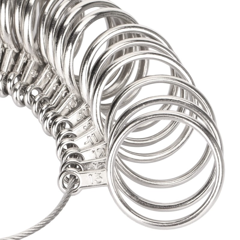 Jewelry Sizers Stainless Iron Ring Size 0-13 Finger Ring Sizing