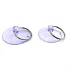 JianLing 20pcs Plastic Suction Cup with Ring Transparent Key Ring